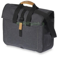 Basil egyoldalas táska Urban Dry Business Bag, Hook ON, charcoal fekete - kerekparabc