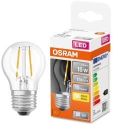 OSRAM E27 LED Star kisgömb 1, 5W 136lm 2700K melegfehér 300° - 15W izzó helyett (4058075434325)