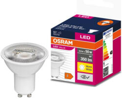 OSRAM GU10 LED Value 4, 5W 350lm 3000K melegfehér 60° - 50W izzó helyett (4058075599024)