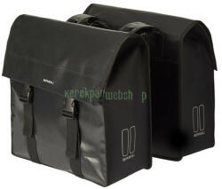 Basil dupla táska Urban Load Double Bag, Universal Bridge system, fekete - kerekparabc