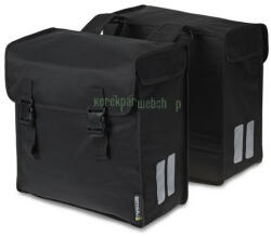 Basil dupla táska Mara 3XL Double Bag, pántos, fekete - kerekparabc