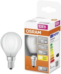 OSRAM E14 LED Star kisgömb 1, 5W 136lm 2700K melegfehér 300° opál - 15W izzó helyett (4058075450578)