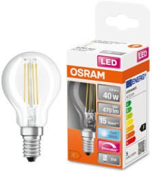 OSRAM E14 LED SStar kisgömb 4, 8W 470lm 4000K hidegfehér, szabályozható 320° - 40W izzó helyett (4058075434868)