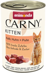 Animonda 24x400g animonda Carny Kitten Borjú, csirke & pulyka nedves macskatáp