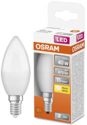 OSRAM E14 LED Star gyertya 4, 9W 470lm 2700K melegfehér 200° - 40W izzó helyett (4058075431072)