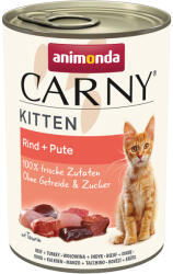 Animonda 24x400g animonda Carny Kitten Marha & pulyka nedves macskatáp