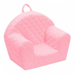 NEW BABY Gyermek fotel Velvet New Baby Felhőcske rózsaszín