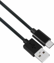 Stansson CZ-238-D USB-A apa - USB-C apa 2.0 Adat és töltőkábel - Fekete (1m) (CZ-238-D)