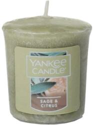 Yankee Candle Lumânare aromată - Yankee Candle Sage & Citrus Votive 49 g