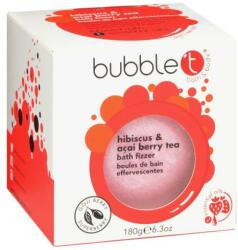 Bubble T Bombă de baie Hibiscus și Açai berry - Bubble T Bath Fizzer Hibiscus & Acai Berry 180 g