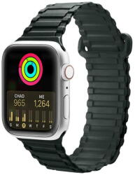 Dux Ducis Strap (Armor Version) Strap for Apple Watch SE, 8, 7, 6, 5, 4, 3, 2, 1 (41, 40, 38 mm) Magnetic Silicone Band Bracelet Green - pcone