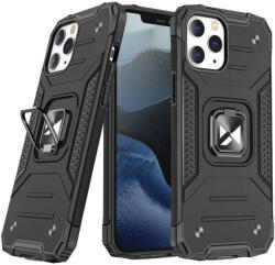 Wozinsky Husa Wozinsky Ring Armor Case Kickstand Tough Rugged Cover for iPhone 13 Pro Max black - pcone