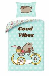 Halantex Pusheen cicás ágyneműhuzat szett - Good Vibes (PUS-2705BL) - gyerekjatekbolt - 8 990 Ft