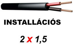 PD CONNEX SP100-215 Gumírozott hangfalkábel 100V-os telepítéshez (2×1, 5 mm2)