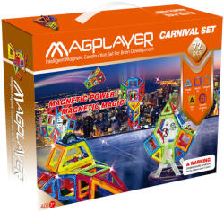 Magplayer Set de constructie magnetic - 72 piese PlayLearn Toys