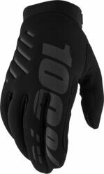 100% Brisker Gloves Black XL Kesztyű kerékpározáshoz