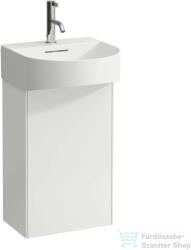 Laufen Sonar 38, 7 cm széles 1 ajtós alsószekrény H815341 mosdóhoz, balos, Matt fehér H4054810341701 (H4054810341701)