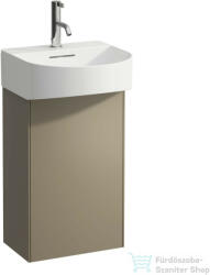 Laufen Sonar 38, 7 cm széles 1 ajtós alsószekrény H815341 mosdóhoz, balos, Titanium H4054810340421 (H4054810340421)