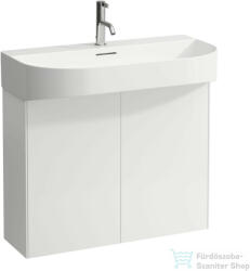 Laufen Sonar 77, 6 cm széles 2 ajtós alsószekrény H810344 mosdóhoz, Matt fehér H4054850341701 (H4054850341701)