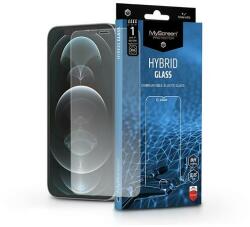 LA-1733 Apple iPhone 12 Pro Max rugalmas, hibrid üveg - Myscreen protector Hybrid Glass átlátszó 8H ujjlenyomat-érzékelő biztos (LA-1733)