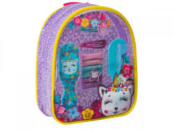  Kittycorn cicás lila színű táska 10db hajdísszel (641474) - jatekrt