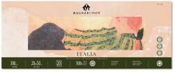 Fedrigoni Magnani Italia akvarelltömb, 100% pamut, 300 g, 20x50 cm, 20 lap, félérdes
