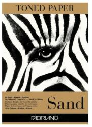 Fedrigoni Bloc desen Toned Paper Sand, A3, 120g, 50 file, fara spirala, Fabriano