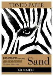 Fedrigoni Bloc desen Toned Paper Sand, A4, 120g, 50 file, fara spirala, Fabriano