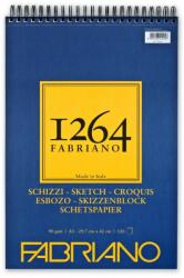 Fedrigoni Bloc desen 1264 Schizzi, A3, 90gr, 120 file, cu spirala, Fabriano