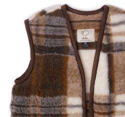 Vlnka Merino gyapjú mellény - kockás ruházat méretei 5XL