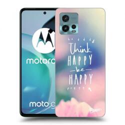 Picasee Husă transparentă din silicon pentru Motorola Moto G72 - Think happy be happy
