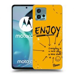 Picasee Husă neagră din silicon pentru Motorola Moto G72 - Enjoy