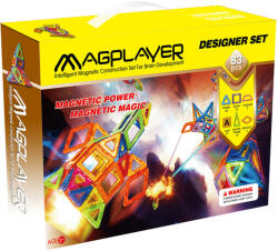 Magplayer Set de constructie magnetic - 83 piese (MPA-83) - educlass