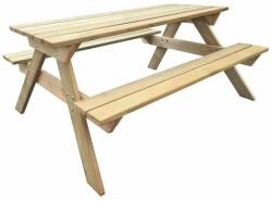 vidaXL Masă picnic din lemn 150 x 135 x 71, 5 cm (41725)