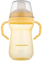 Canpol babies Canpol babies, FirstCup, canita anti-varsare cu duza din silicon, galben, 250 ml