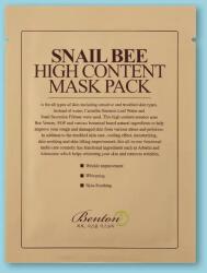 Benton Csiganyálka- és méhméreg-tartalmú szövetmaszk Snail Bee High Content Mask Pack - 20 g / 1 db