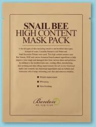 Benton Snail Bee High Content Mask Pack csiganyálka- és méhméreg-tartalmú szövetmaszk - 20 g / 1 db
