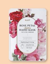 Petitfee & Koelf Rose Petal Satin Hand Mask megerősítő kesztyű maszk a kezek számára - 16 g / 2 db