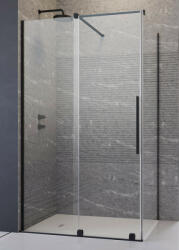Radaway Furo Black KDJ szögletes fekete zuhanykabin 150x70 átlátszó jobbos (5949)