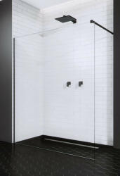 Radaway Modo X Black II Walk-in fekete zuhanyfal 115 átlátszó (2568)