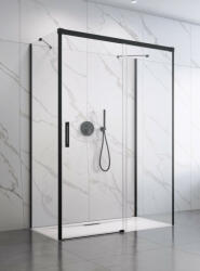 Radaway Idea Black KDJ+S szögletes fekete zuhanykabin 100x80 átlátszó balos (7443)