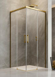 Radaway Idea Gold KDD szögletes arany zuhanykabin 90x80 átlátszó (4229)