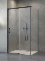 Radaway Idea Black KDS szögletes fekete zuhanykabin 160x70 átlátszó balos (7001)