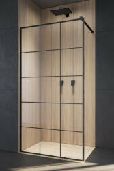 Radaway Modo New Black II Factory Walk-in fekete zuhanyfal 70 átlátszó (2625)