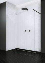 Radaway Modo New Black II Walk-in fekete zuhanyfal 120 átlátszó (2679)