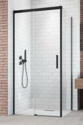 Radaway Idea Black KDJ szögletes fekete zuhanykabin 100x100 átlátszó jobbos (6484)