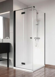 Radaway Nes Black KDJ-B szögletes fekete zuhanykabin 90x90 átlátszó jobbos (4622)