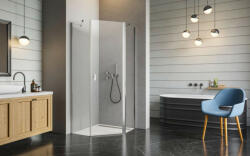 Radaway Nes PTJ szögletes zuhanykabin 90x90 átlátszó jobbos (2206)
