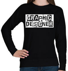 printfashion Graphic designer - Női pulóver - Fekete (12689712)