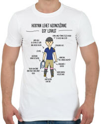 printfashion Lovas azonosítás - Férfi póló - Fehér (12717341)